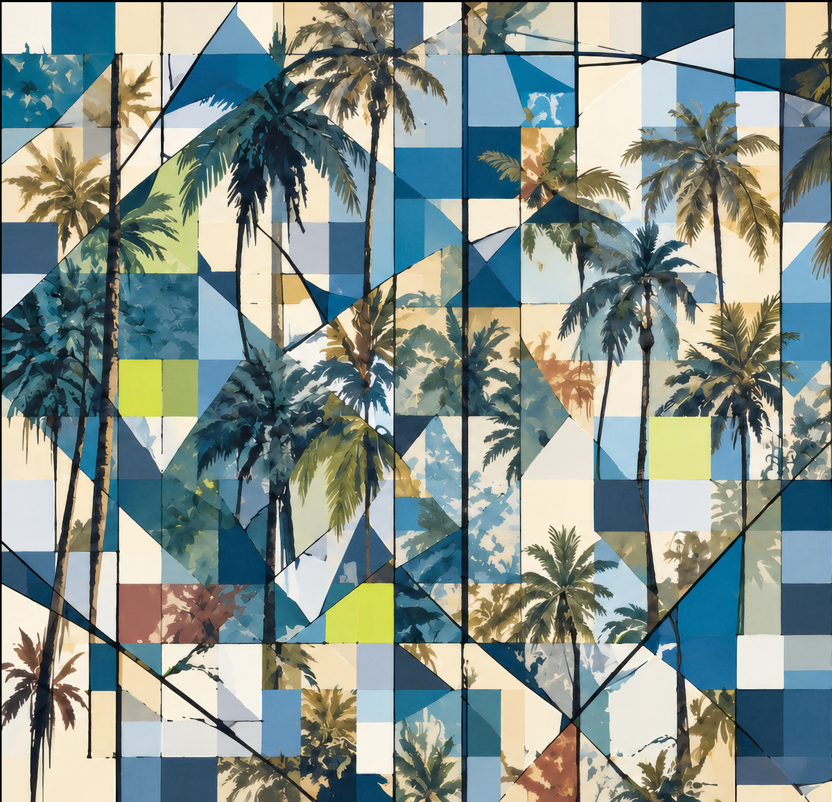 Wallpaper - Palm Square