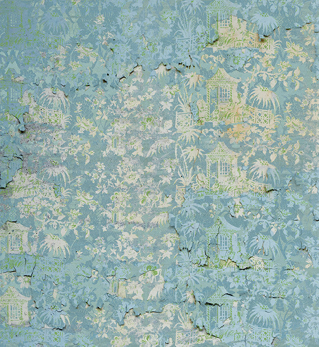 Fabric - Chinoiserie - Enchanted Garden - Melting Blue