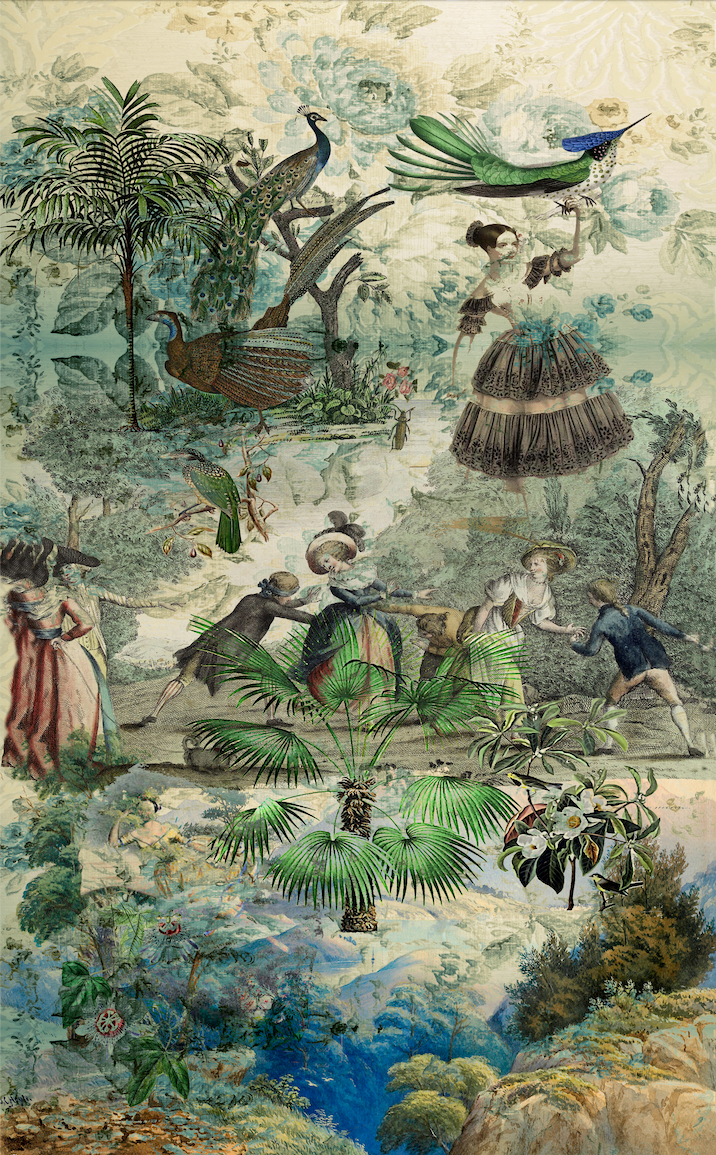 Fabric - Vintage Peacock