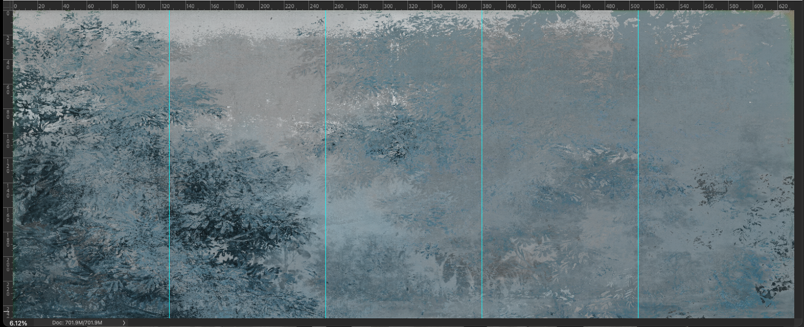 Wallpaper - Shadow Play - Steel Blue