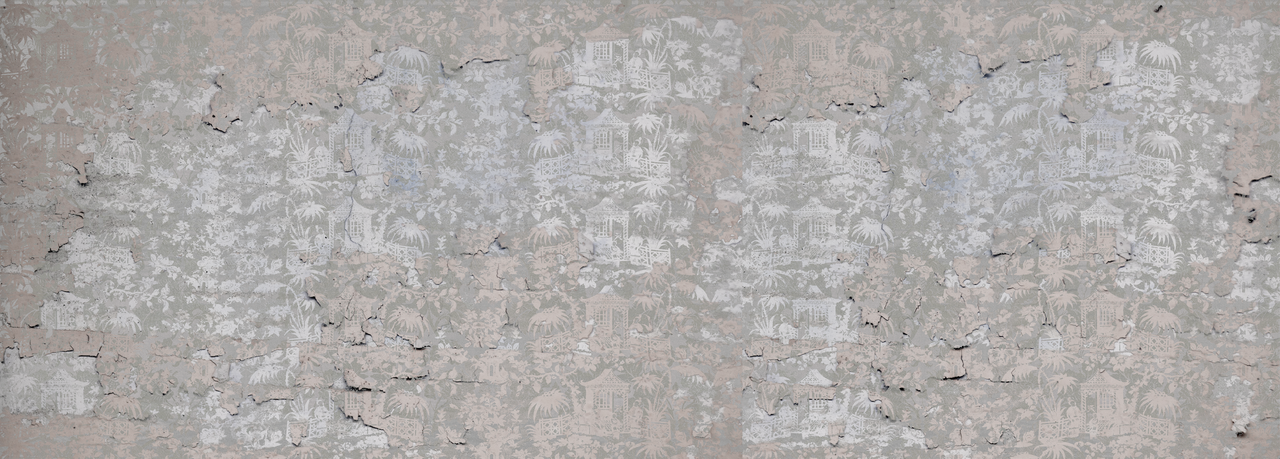 Wallpaper - Chinoiserie - Enchanted Garden in Fading Pink