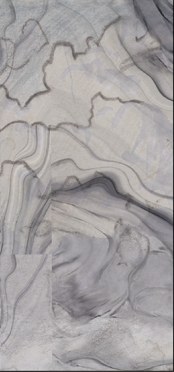 Fabric - Broken Marble - Black Sesame