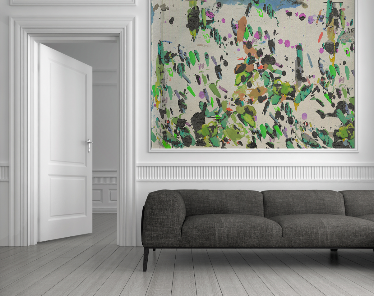 Wallpaper - Mixed Media - Water Colour Splash