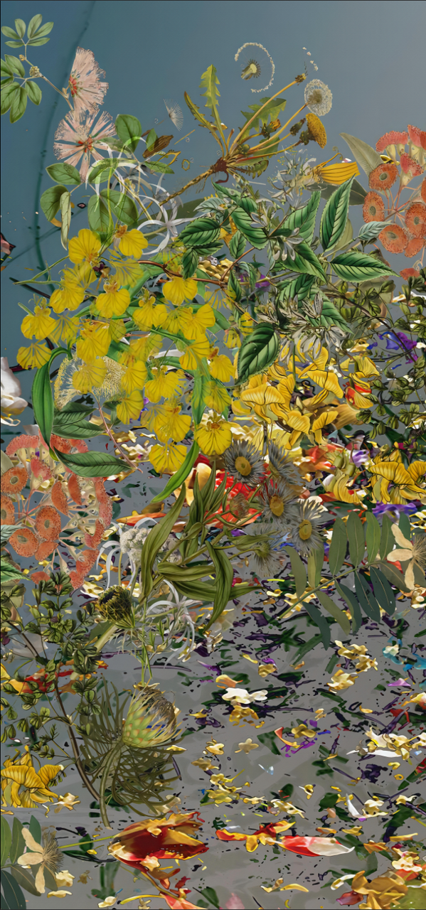 Fabric - Floral Explosion - Light