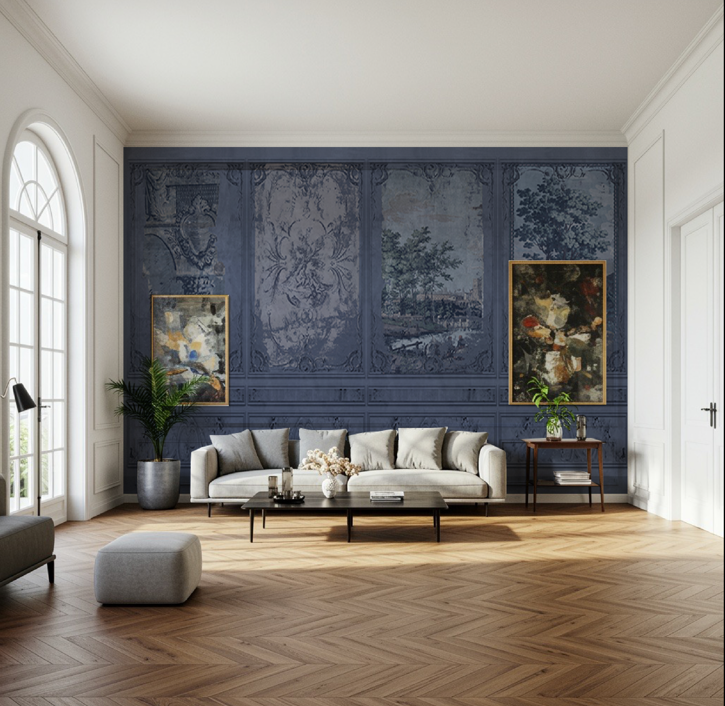 Wallpaper - Faded Empire - The Blue Room