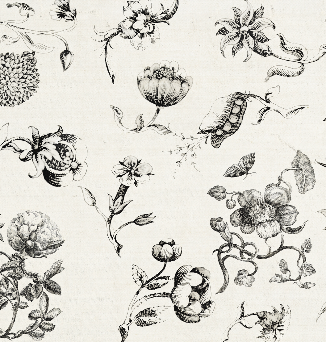 Fabric - Floral Ink
