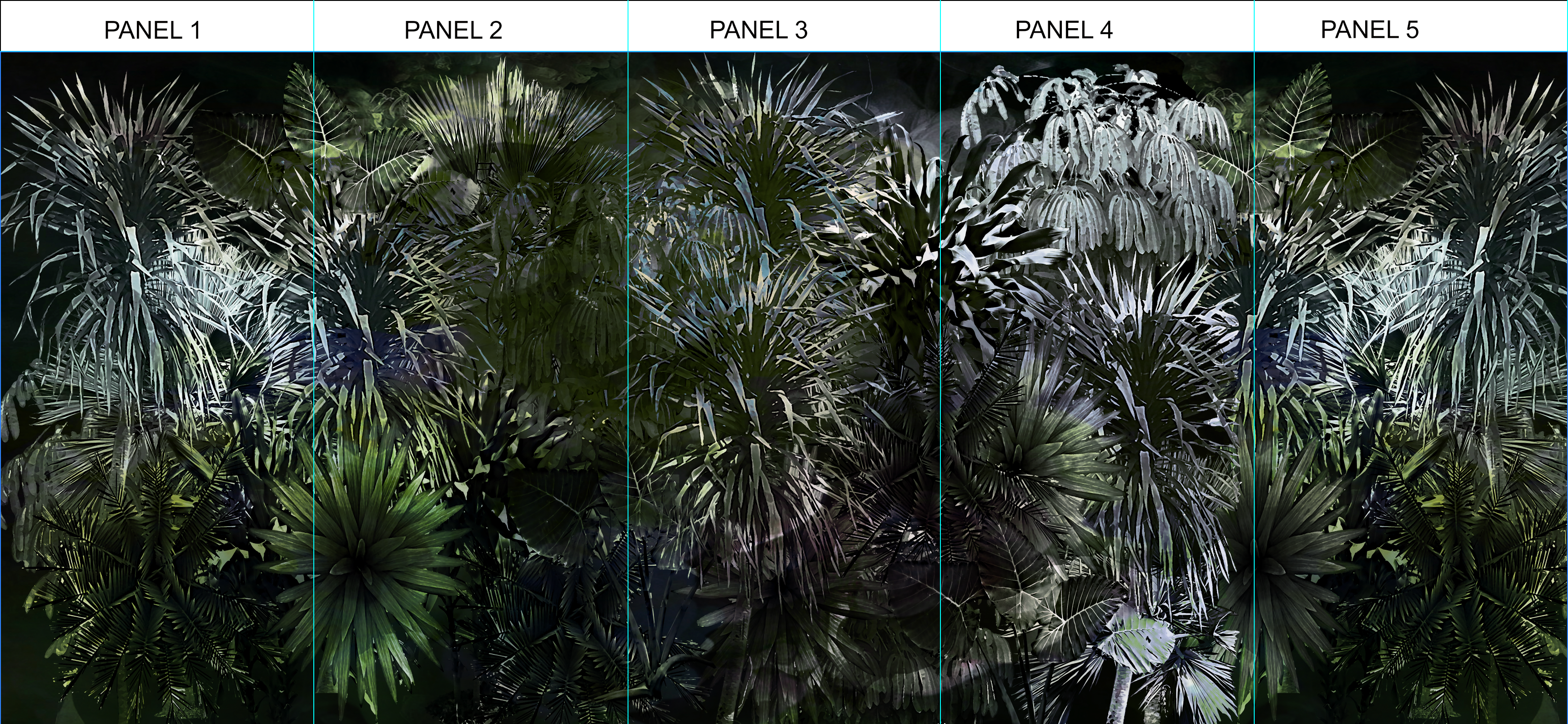 Fabric - Spikey Jungle