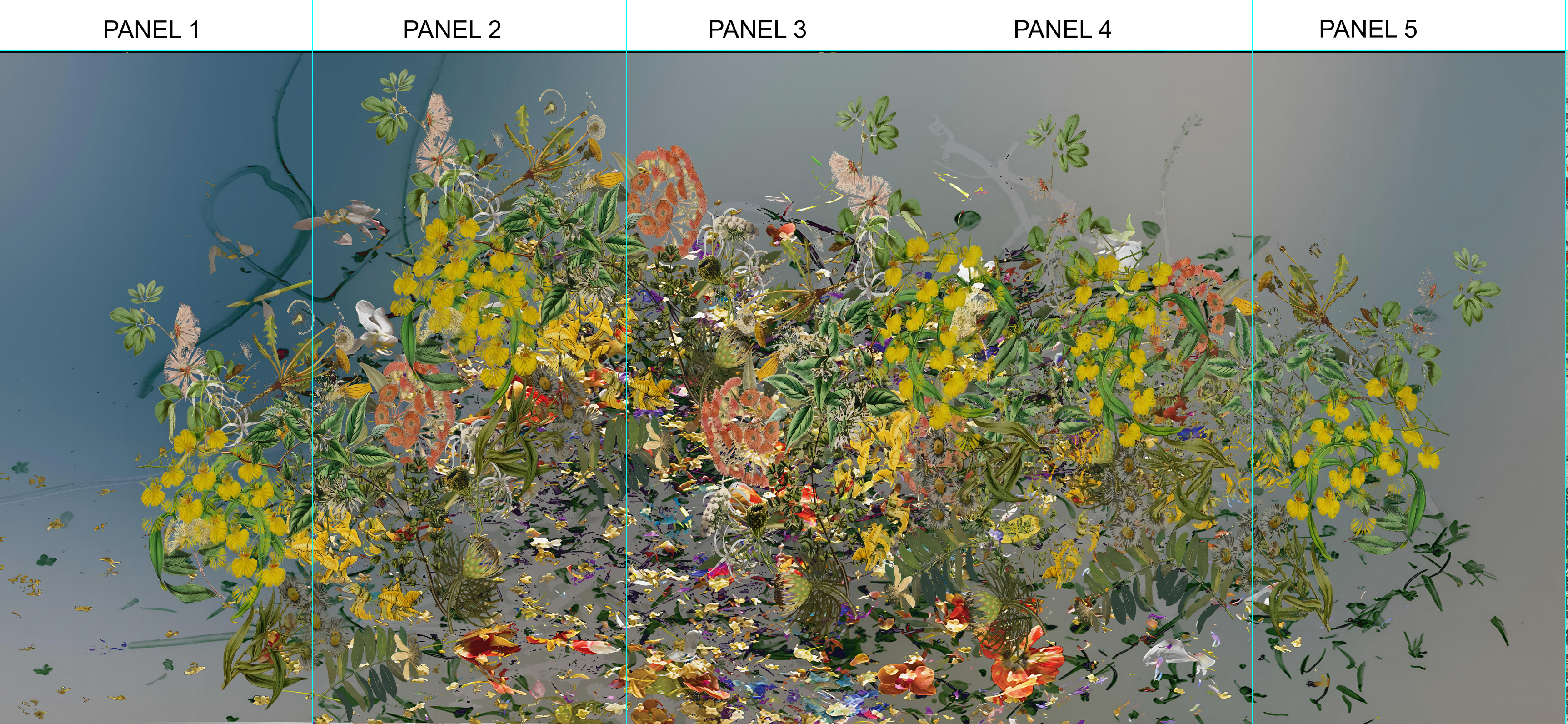 Fabric - Floral Explosion - Light