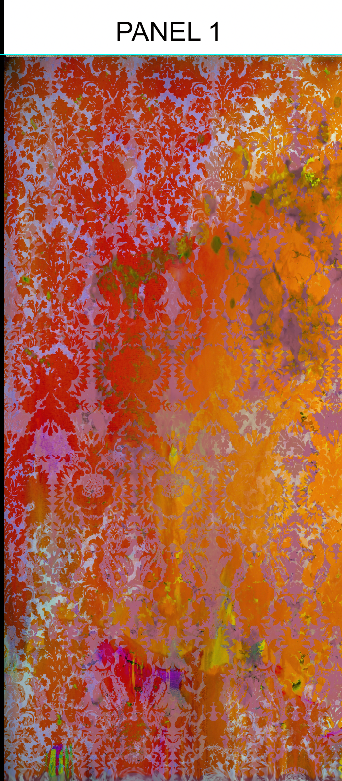 Fabric - Colour Crash - Saffron Damask