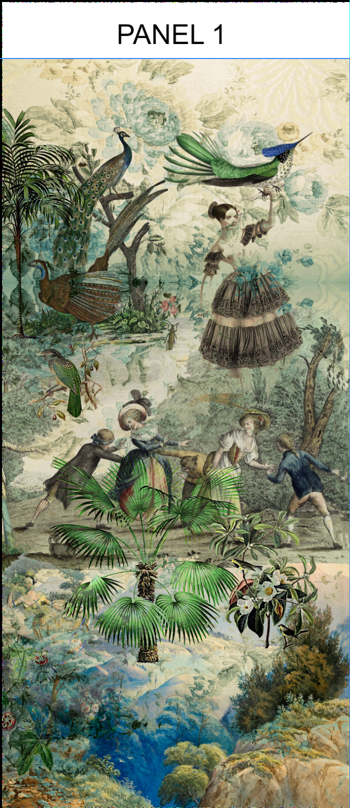 Fabric - Vintage Peacock