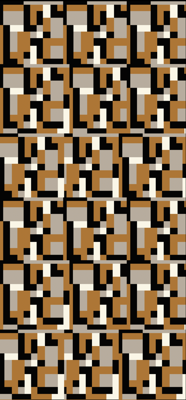 Fabric - Grid Theory - Axis in Ochre