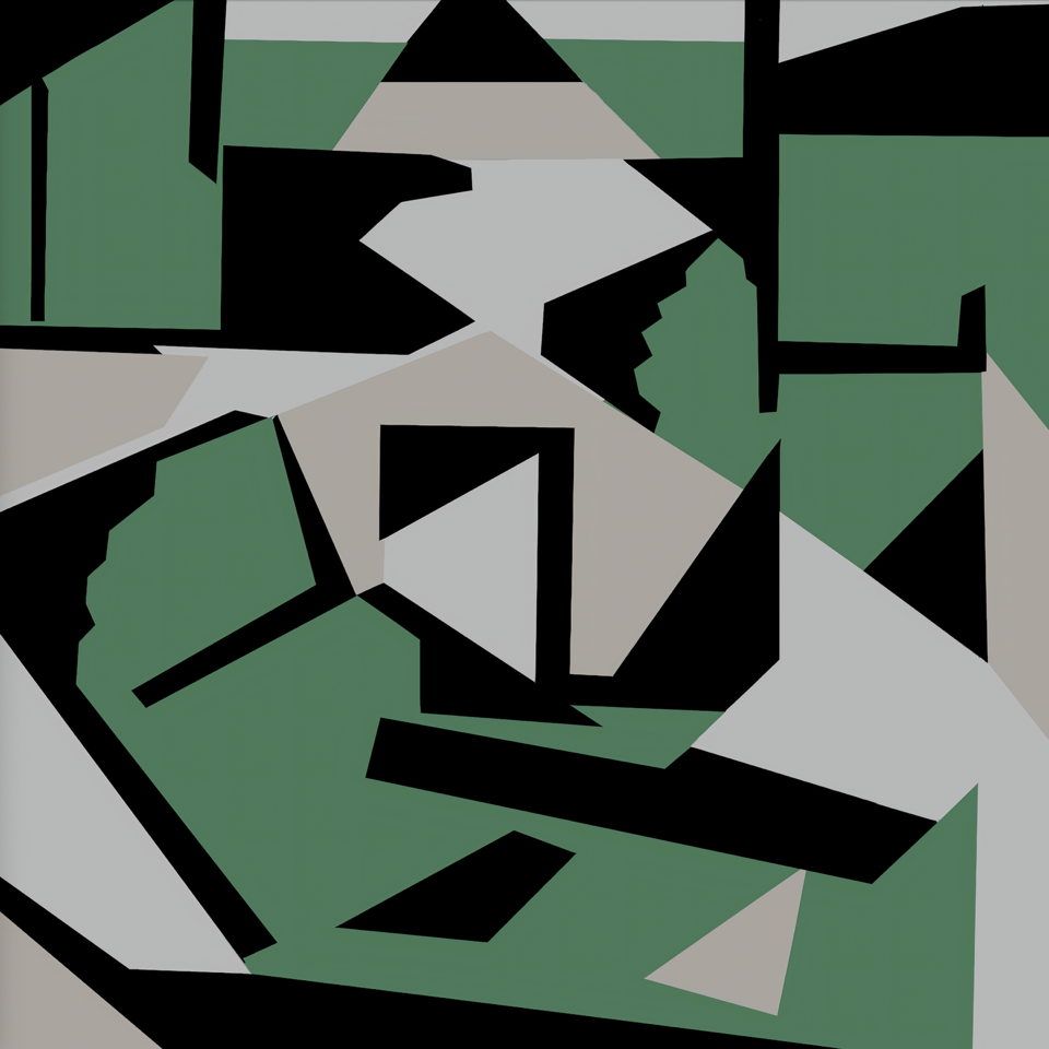 Fabric - Grid Theory - Circuit in Mint