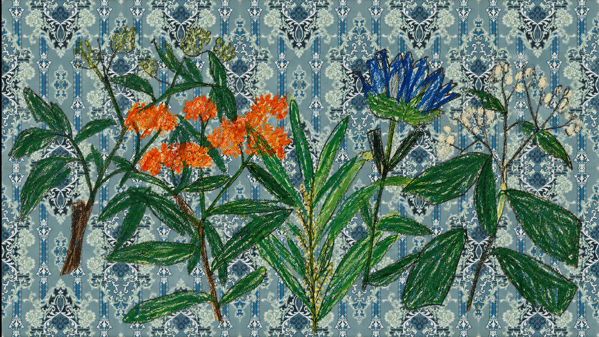 Wallpaper - Botanical Graffiti - Wild Manners
