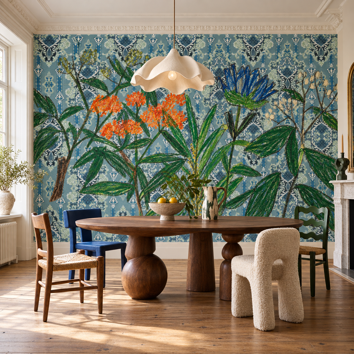 Wallpaper - Botanical Graffiti - Wild Manners