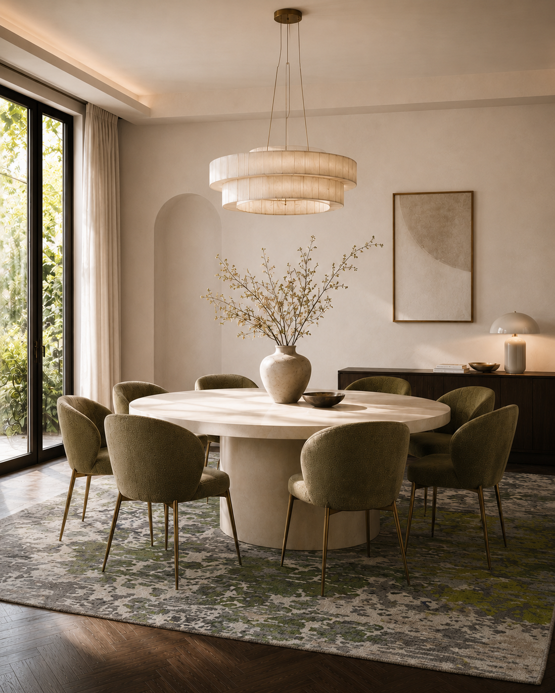 Rug - Chalky Landscape - Olive