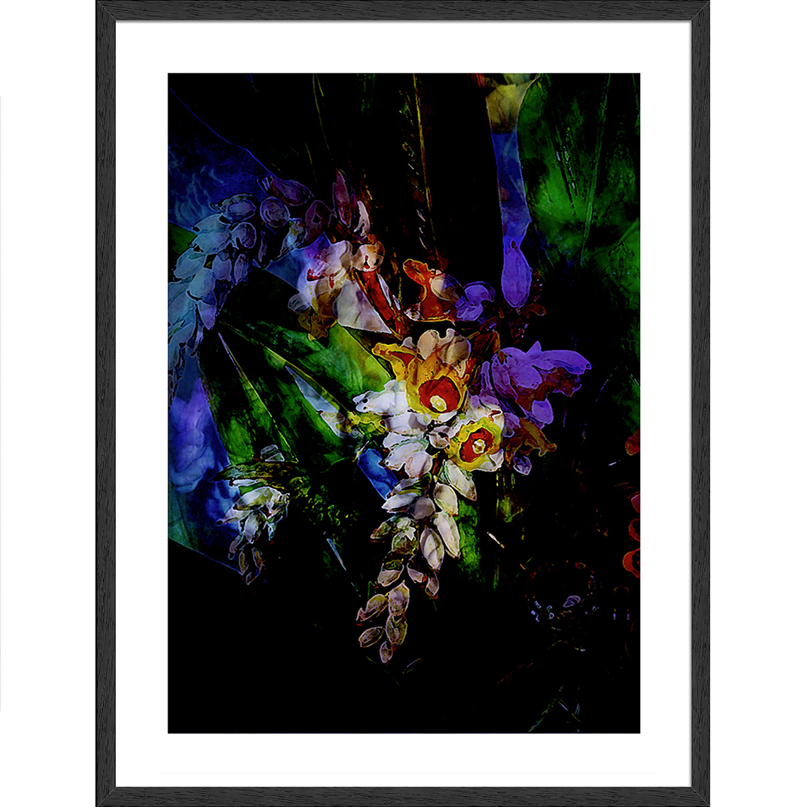 Framed Art Print - Flower Power Luminescent