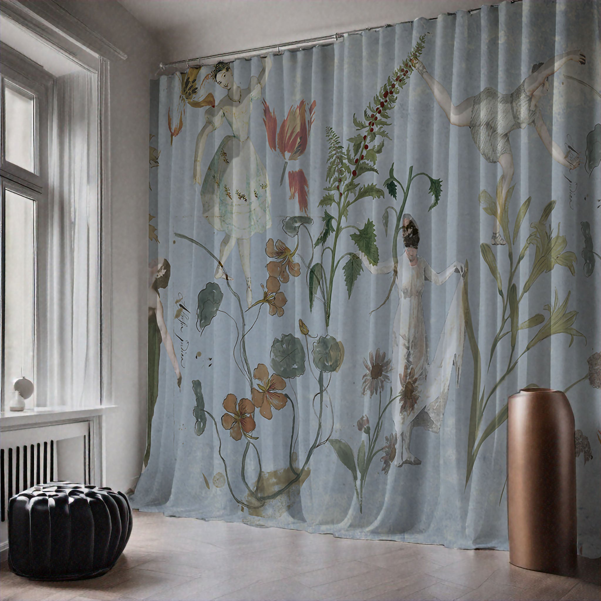 Fabric - Wallpaper Confidential - Rumours in Blue